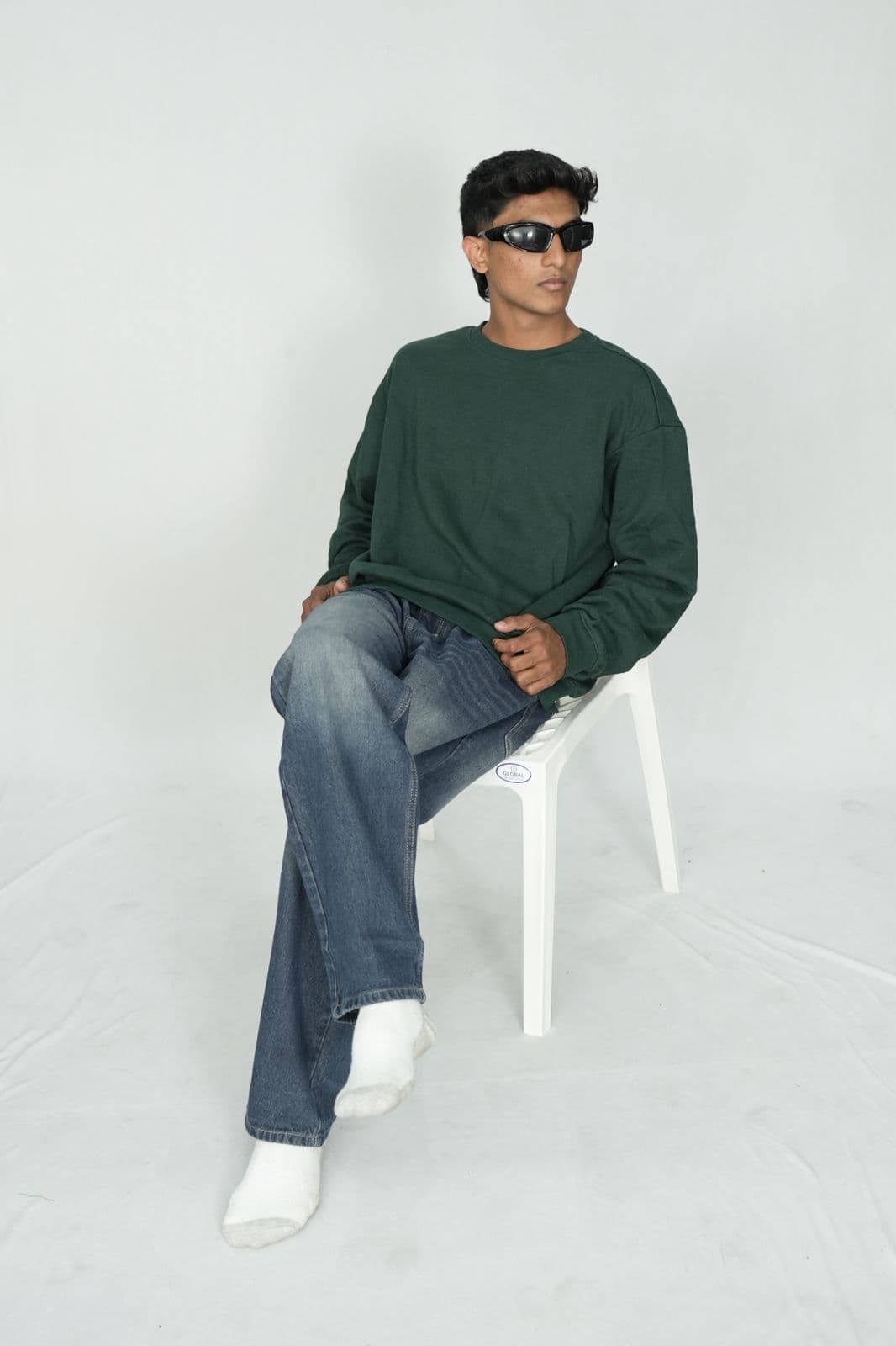 Dark Blue Denim Straight J004 alternate view