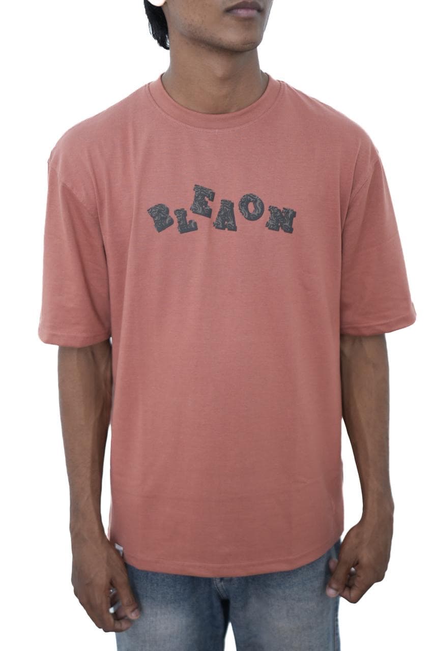 Rust Oversized Graphic T-Shirt front view